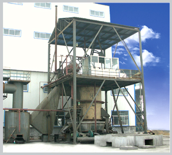 单段式煤气发生炉热煤气站